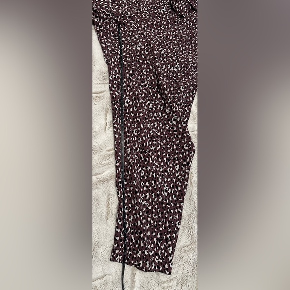 Torrid Purple Leopard Animal Print Pull-On High-Rise Crepe Pant - Picture 7 of 11